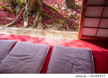滋賀県 米原市 清瀧寺徳源院の紅葉のお庭 縁側からの眺め 滋賀県 米原市 清瀧寺徳源院の紅葉のお庭 縁側からの眺め 63369437