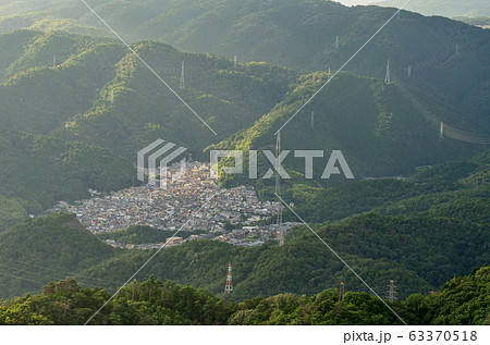 京都　音羽山山頂からの眺め 63370518