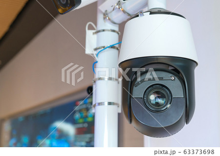 CCTV security camera inside the building for crime protect. CCTV security camera inside the building for crime protect. 63373698