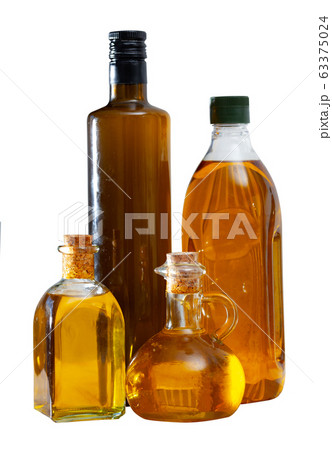 Various kinds of olive oil on the table Various kinds of olive oil on the table 63375024