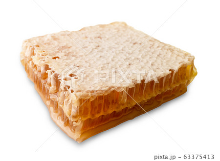 Fresh honeycombs on white background. (clipping Fresh honeycombs on white background. (clipping 63375413
