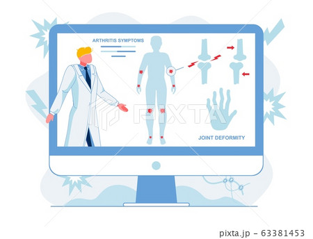 Doctor Analyzing Arthritis Symptoms Illustration 63381453