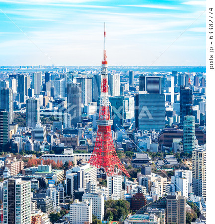 東京タワー 縦位置の写真素材 [63382774] - PIXTA
