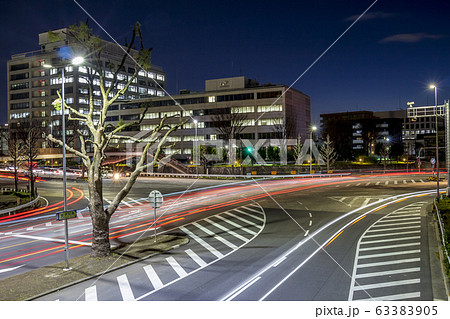 愛知県　名古屋都市景観　中区三の丸一丁目交差点 63383905