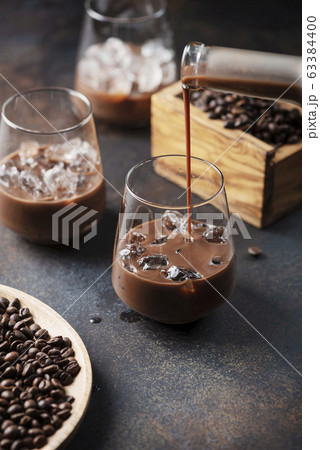 creamy ligueur with coffee 63384400