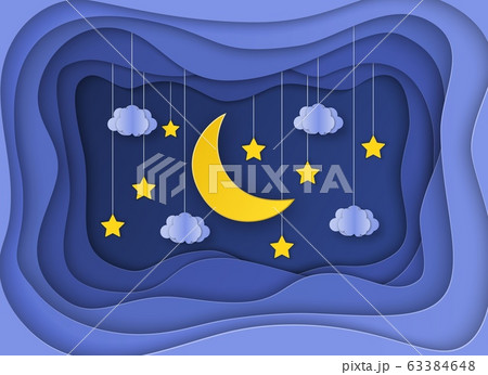 Paper art moon, Paper art moon, 63384648