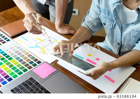 Group of young designer 63386194
