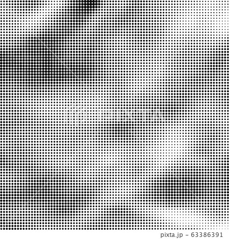 Halftone Pattern. Set of Dots. Dotted Texture on White Background. Overlay Grunge Template. Distress Linear Design. 63386391