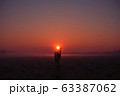 Desert in Egypt. Girl in egypt style clothes. Sunset. 63387062