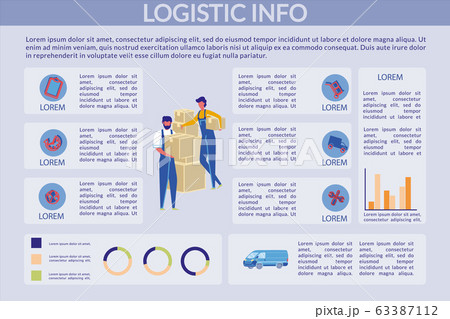 Logistic Info, Infographic, Vector Illustration. Logistic Info, Infographic, Vector Illustration. 63387112