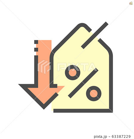 discount percent vector icon design, 48x48 pixel 63387229