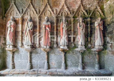 Chapel of Kermaria an Iskuit from 13th century, Plouha, Brittany, France 63389021