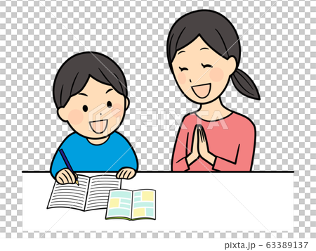 家長和孩子一起學習 63389137