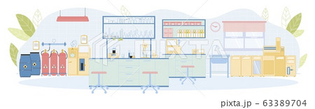 Modern Petrochemical Laboratory Empty Interior 63389704
