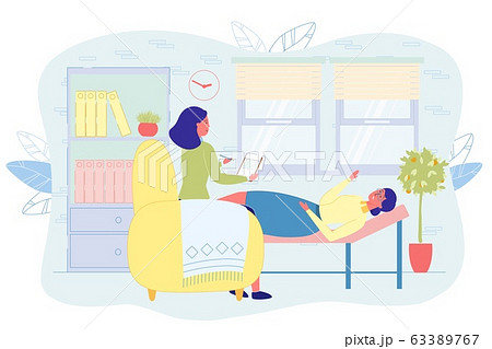 Patient Shares her Feelings with Psychotherapist. 63389767