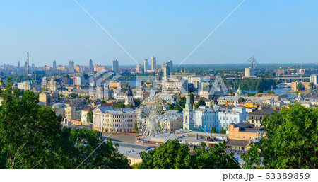 Kiev panorama Podil Ukraine Kiev panorama Podil Ukraine 63389859