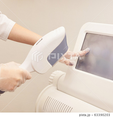 Laser elos medical device. Remove unwanted hair and asteriks. Cosmetology spa 63390203