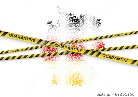 Germany Coronavirus quarantine concept. Germany Coronavirus quarantine concept. 63391356