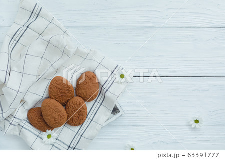 Easter egg shaped gluten free ginger cookies on Easter egg shaped gluten free ginger cookies on 63391777