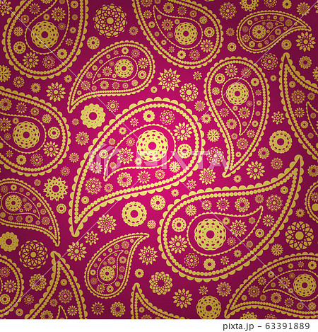 vector illustration of colored paisley seamless background vector illustration of colored paisley seamless background 63391889