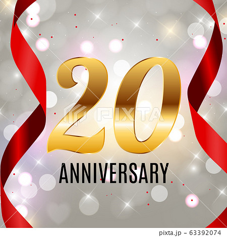 Celebrating 20 Anniversary emblem template design Celebrating 20 Anniversary emblem template design 63392074