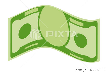 Various kind of money. Packing in bundles of bank notes, bills fly 63392890