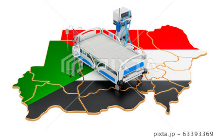 Intensive care unit ICU in Sudan, 3D rendering 63393369