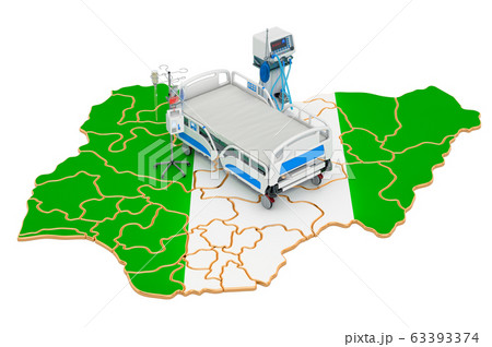 Intensive care unit ICU in Nigeria, 3D rendering 63393374