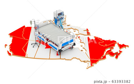 Intensive care unit ICU in Canada, 3D rendering 63393382