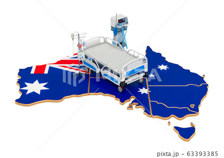 Intensive care unit ICU in Australia, 3D rendering 63393385