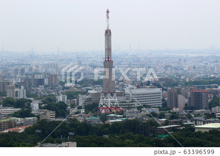名古屋 東山スカイタワーから名古屋港、旧中京テレビ方面 63396599