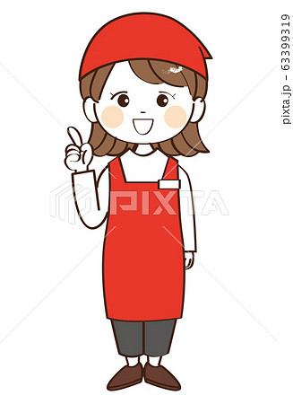女性、店員、説明 63399319