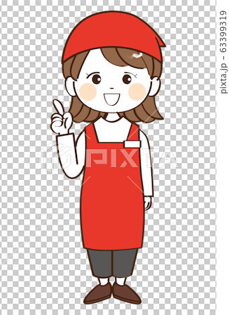 女性、店員、説明 63399319
