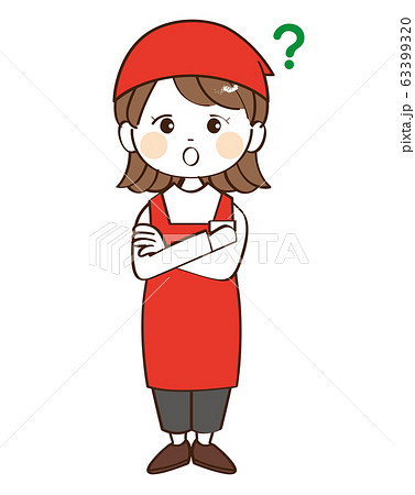 女性、店員、疑問 63399320