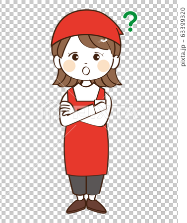 女性、店員、疑問 63399320