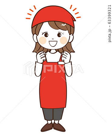 女性、店員、応援 63399321