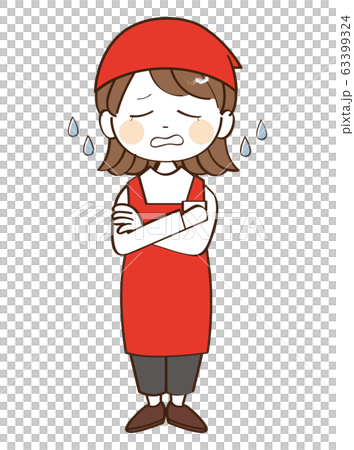 女性、店員、困惑 63399324