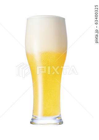 グラスに注がれた生ビール グラスに注がれた生ビール 63400325