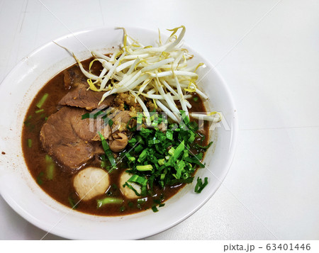 Close-up noodle of Thai food for lunch. Close-up noodle of Thai food for lunch. 63401446