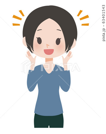 女性ポーズ ボーイッシュ 女性ポーズ ボーイッシュ 63401543