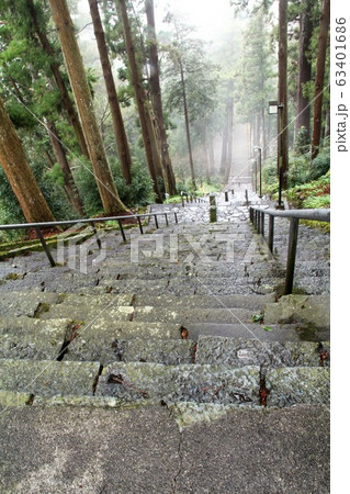 身延山久遠寺の長い石段 63401686