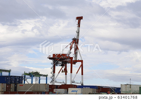 大阪南港 南港コンテナターミナル 港大橋 大阪南港 南港コンテナターミナル 港大橋 63401768
