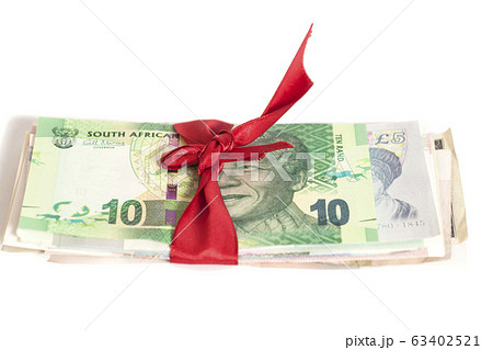 Gift of money isolated on white Gift of money isolated on white 63402521