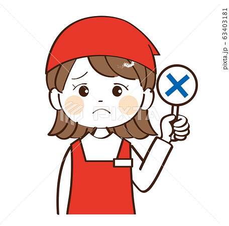 女性、店員、不正解 63403181