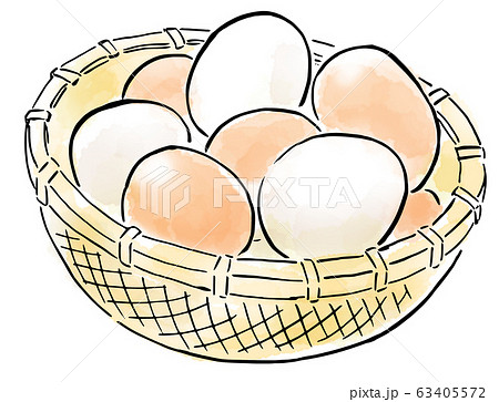 食べ物 イラスト 卵のイラスト素材