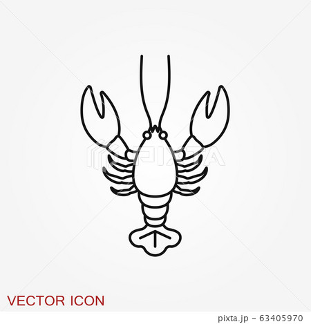 Lobster icon vector logo illustration isolated on 63405970