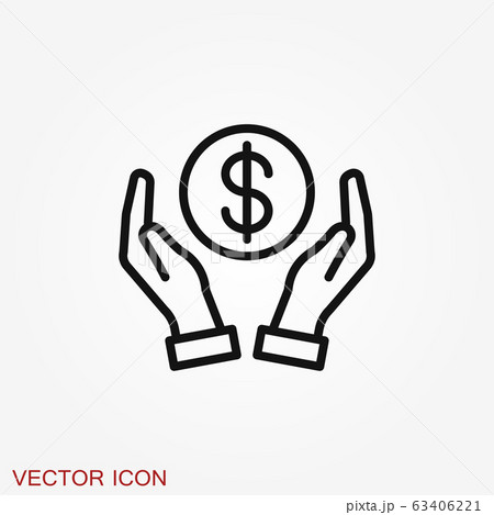 Investments icon. Graph growth graphics vector 63406221