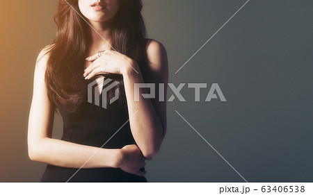 Young elegant woman portrait. Luxury advertising Young elegant woman portrait. Luxury advertising 63406538