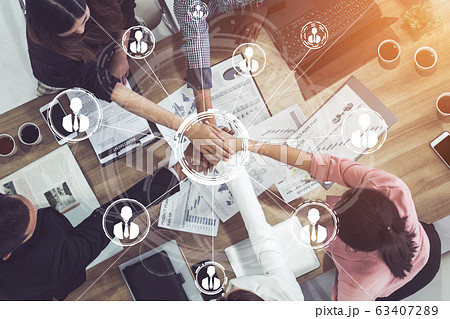 Human Resources and People Networking Concept. 63407289