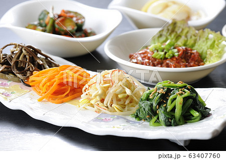 ナムル盛り合わせ キムチ 漬物 ナムル盛り合わせ キムチ 漬物 63407760